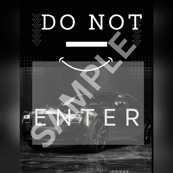 "Smile You're On Camera" and "Do Not Enter" Posters - Picture 2 of 2